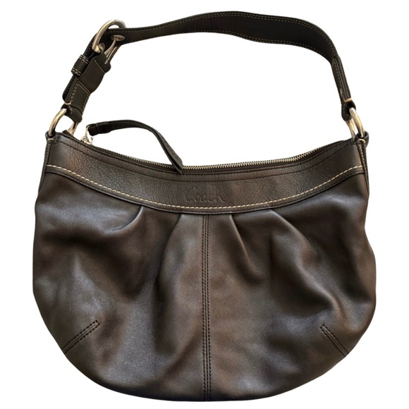 Vintage Coach Black SoHo Hobo Bag Slouchy Satchel Trending - Picture 1 of 8